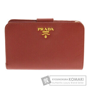 Prada motif bi fold Wallet Leather